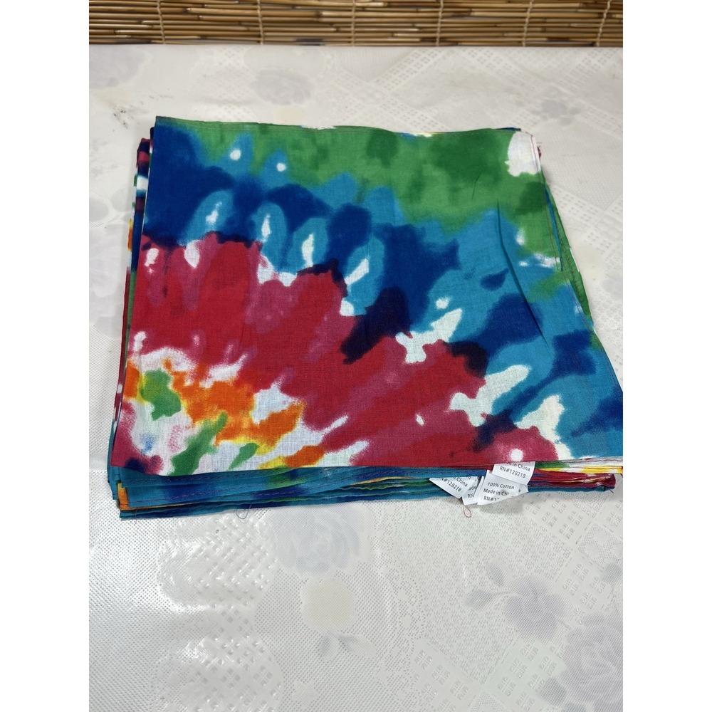 12 Pcs Assorted 21" X21" Multi Color‎ Bandana Scarves